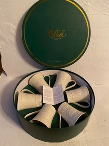 Belleek CLADDAGH Mug Set Of 6 With Box Made In Ireland, COFFEE TEA - Picture 1 of 8