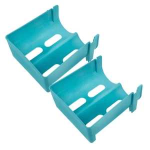  Organizzatore Bottiglia Acqua 2pz per Frigo: Barattolo Portaoggetti Bidone Soda Impilabile - Foto 1 di 17