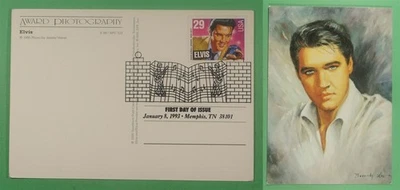 DR WHO 1993 FDC ELVIS PRESLEY ROCK & ROLL MUSIC POSTCARD R14380 - Image 1 of 3