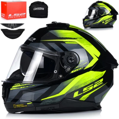 Motorradhelm | LS2 FF808 STREAM II Fury | Integralhelm | Helm mit Sonnenblende - Bild 1 von 4