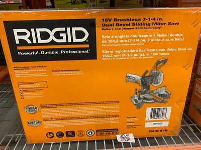 RIDGID CANADA 18V Brushless Cordless 7-1/4-inch Mitre Saw (Tool-Only) - Image 1 of 4