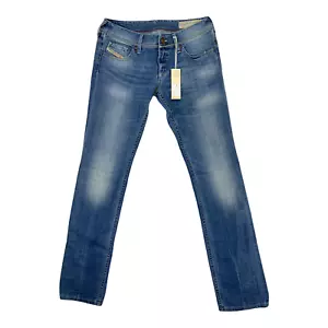 DIESEL Woman Size 26 Jeans Blue Lowky Style Regular Straight Low Waist - Picture 1 of 11