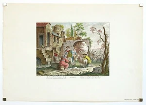 Ebond Antique Print Ponte Vecchio Mesi Anno Febbraio Zocchi Bartolozzi S000007 - Imagen 1 de 1