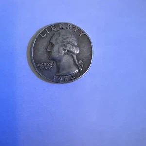 1964-D Washington Silver Quarter(25C) Circulated Denver Mint - Picture 1 of 5