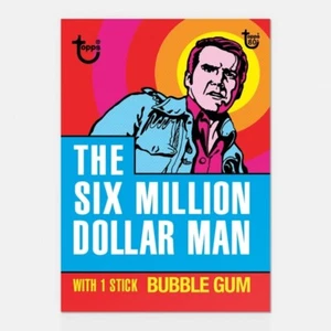 SIX MILLION DOLLAR MAN TOPPS 80TH ANNIVERSARY WRAPPER ART CARD #38 #Topps #SciFi - Picture 1 of 2