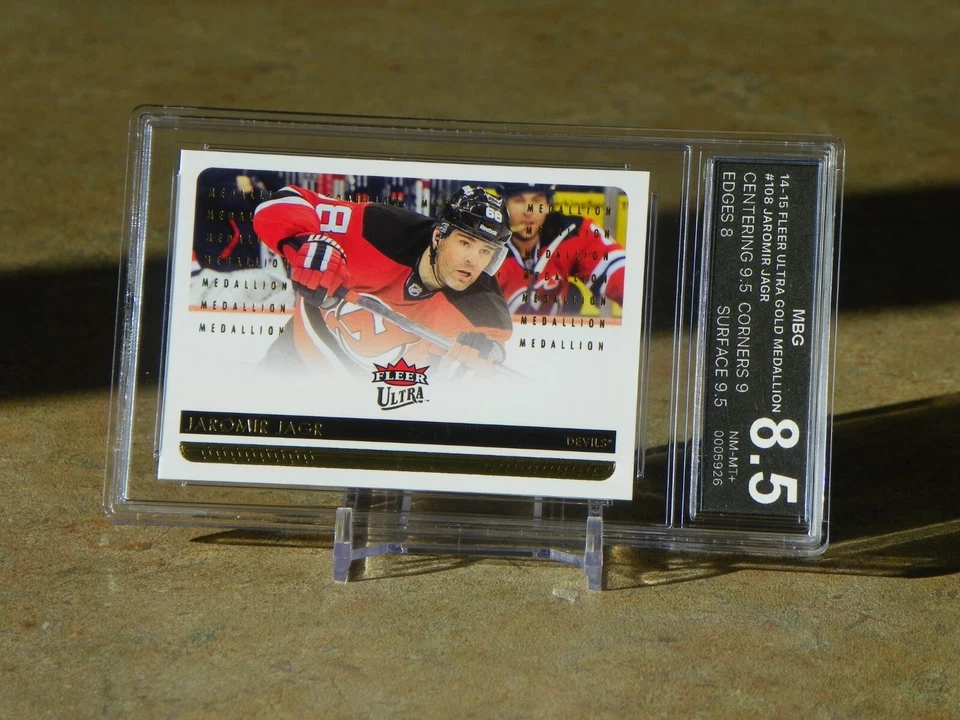 JAROMIR JAGR 2014-2015 FLEER ULTRA « GOLD MEDALLION » MBG 8.5 ( NM/MT + ) - Photo 1/2