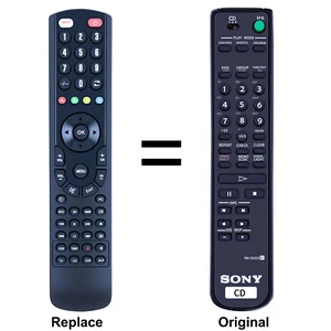 RM-DX220 Replacement Remote For Sony CDP-CX235 CDP-CX220 CDP-CX225 CDP-CX230 - Picture 1 of 3