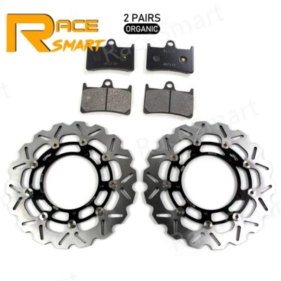 Front Brake Disc Rotors Pads For Yamaha R6 2005-2016 YZF-R6 2012 2013 2014 2015 - Image 1 of 4