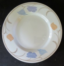 2 DANSK TIVOLI BELLES FLEURS TAUPE BREAD & BUTTER PLATES 7 1/4" - EXCELLENT