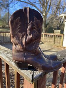 Dan Post Women's Brown Leather Cowgirl Western Boots - Size 8.5