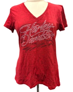 T-Shirt Harley Davidson San Juan Puerto Rico, Damen kleiner doppelseitiger Druck - Bild 1 von 4
