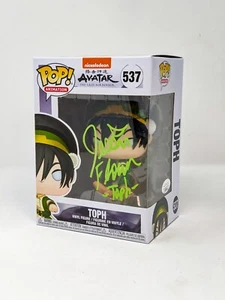 Jessie Flower Avatar Toph #537 Firmado Funko Pop Certificado JSA Autógrafo - Imagen 1 de 7