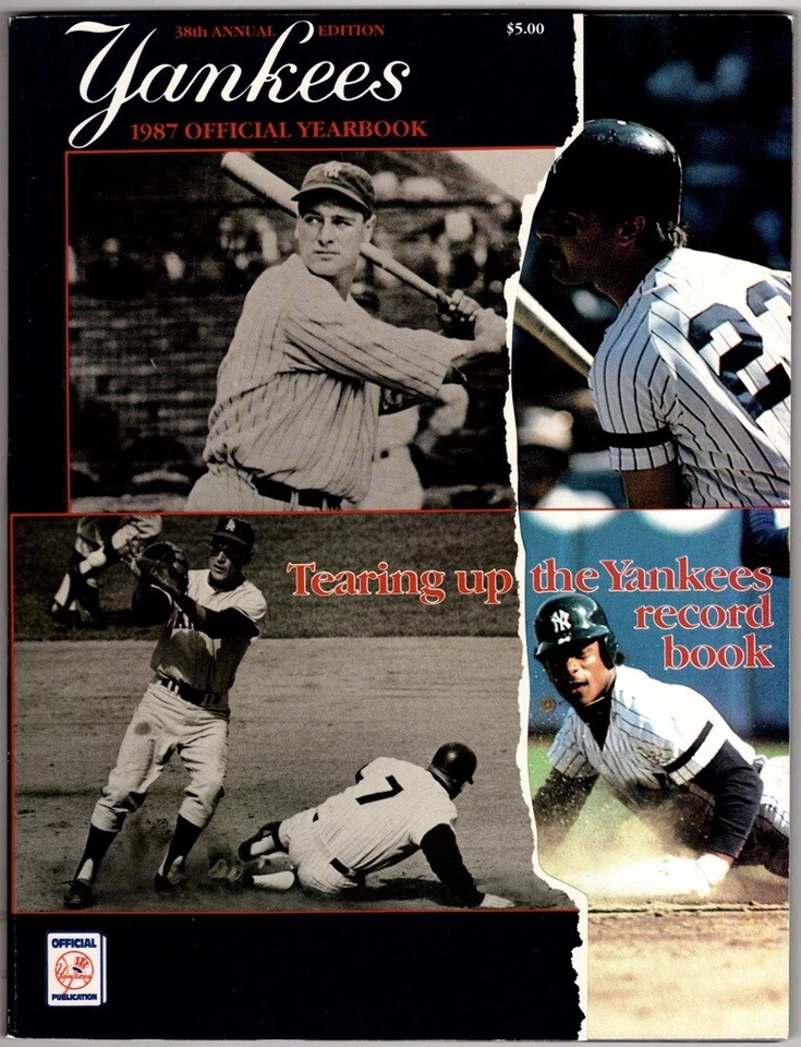 NY Yankees 1987 Official Yearbook, 38th Annual,  nice one! - Image 1 of 1