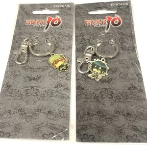 Brave 10 Sasuke Saizo Metal Keychain Key Chain Set Lot Anime Manga Licensed New - Picture 1 of 3
