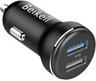Beikell Car Charger, Rapid Dual Port USB Car Charger with Smart Device-Adaptive