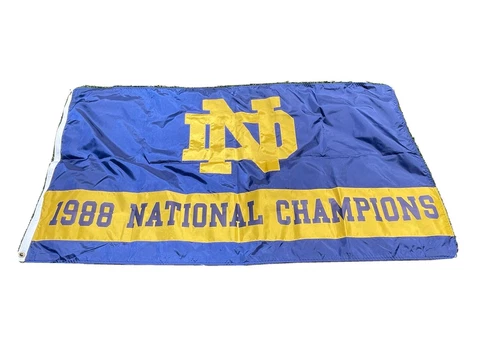 1988 Notre Dame National Champions 3x5 Flag W/Grommets Cover