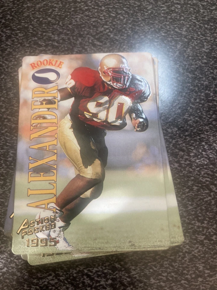 1995 ACTION PACKED FOOTBALL ROOKIE CARDS - Image 1 of 2