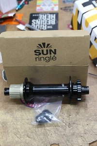 SunRingle SRC Disc Fat Bike Rear Hub 32h 190/197mm Shimano Microspline Blk NiB - Picture 1 of 3