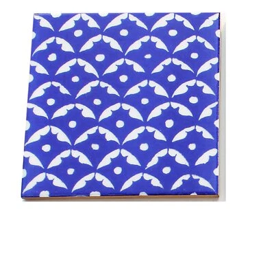 6 Pc Decorative Floral Showroom Ceramic Mosaic Wall Tile Interior Exterior 5x5 - Image 1 of 2