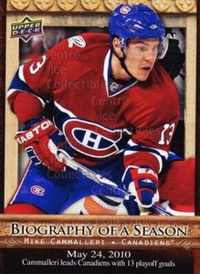 2010-11 Upper Deck Biography of a Season #5 Mike Cammalleri