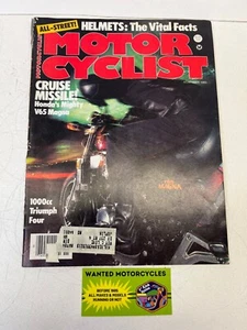 MOTORCYCLIST MAGAZINE NOVEMBER 1983 V65 MAGNA V45 SABRE SOFTTAIL HARLEY VINTAGE - Picture 1 of 3
