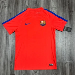 NIKE BARCELONA DRY SQUAD SOCCER TRAINING JERSEY (CRIMSON 16/17) MENS MEDIUM ONLY - Picture 1 of 17