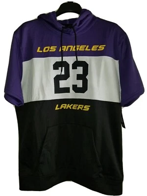 Sudadera con capucha 100 % auténtica sin mangas de Los Angeles Lakers #23 Lebron James  Foto 1 de 4