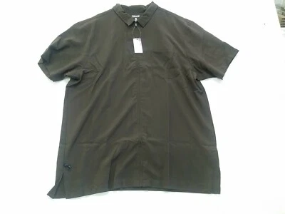 Camisa Edwards #4284 Para Hombres XL Java Marrón Cremallera Foto 1 de 4