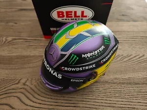 Casque Helmet Hamilton Brazil Bresil Mercedes F1 2021 Bell 1/2 - Foto 1 di 1