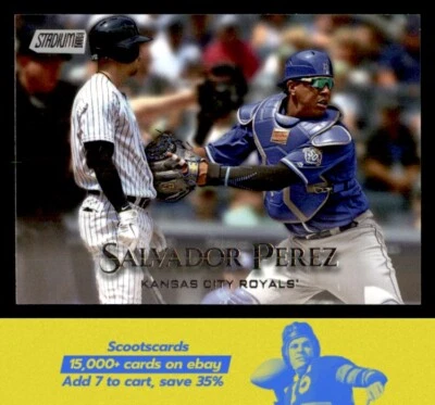 2019 Stadium Club Salvador Perez    #198 Kansas City Royals - Image 1 of 2