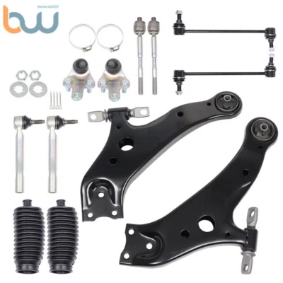 Brazos de control para Toyota Venza 2009-2016 12 piezas rótulas varillas de amarre extremo enlace bota Foto 1 de 4