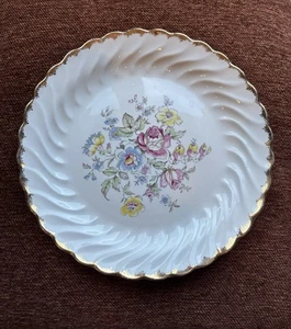 Vintage 10" Royal Floral Teller. Sebring Ohio 22 K Goldrand - Bild 1 von 12