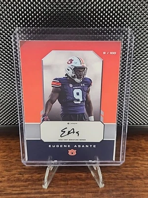Eugene Asante 2024 Onit Athlete Auto #9/100 JERSEY MATCH Auburn Tigers Football - Image 1 of 2