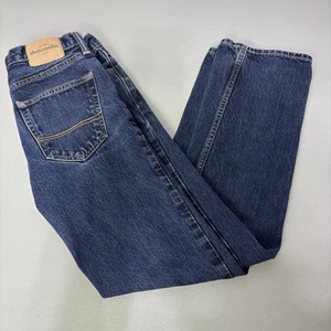 abercrombie Boys Blue Jeans Dark Wash 16 Cotton Straight Leg - Picture 1 of 12