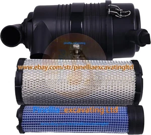 Carcasa de filtro de aire 6670851 con filtro de aire para motor Kubota D1105 - Imagen 1 de 6