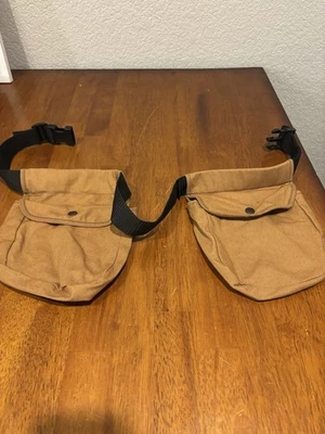 Field Line lona marrom bronzeado tiro esportes munição 2 bolsas cinto utilitário de caça - Imagem 1 de 4