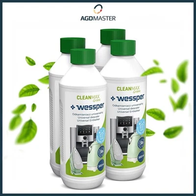 4er Pack Entkalker Wessper CleanMax Green ökologisch 500ml wie Delonghi DLS C500