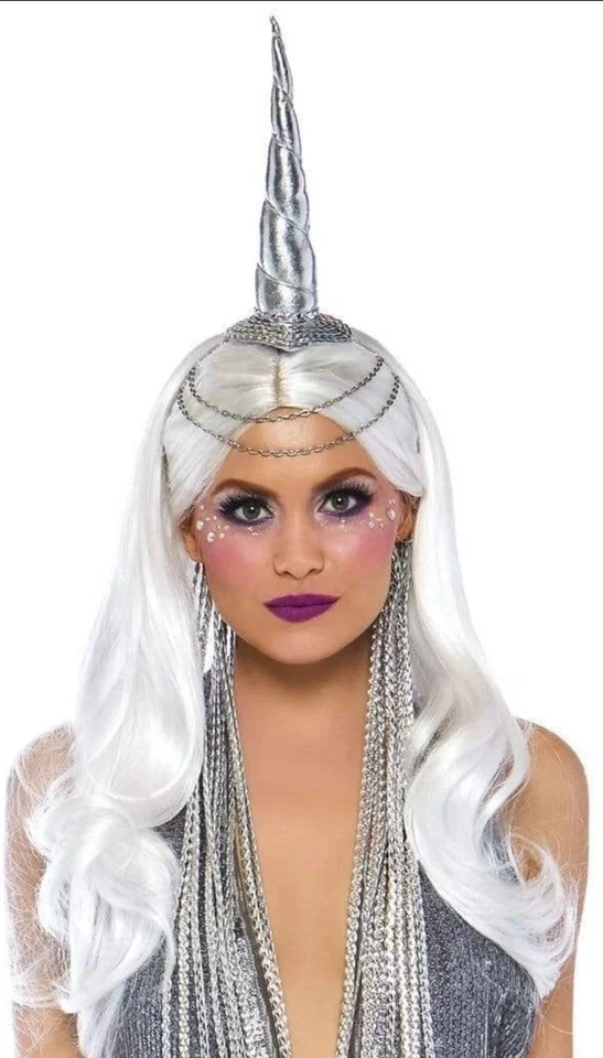 Diadema Unicornio Celestial Leg Avenue Plateada Talla Única Disfraz Cosplay Accesorio Foto 1 de 4