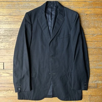 VTG 40’s 50’s Cohen’s Menswear Suit Jacket Union Made in USA Pinstripe Black 40 - Image 1 of 4