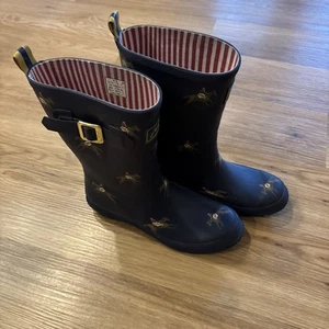 Joules Tall Equestrian Print Red Striped Lined Size US 8 / UK 6 Women’s - Picture 1 of 12