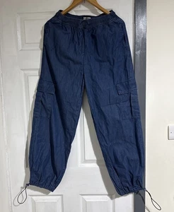 F&F Oh Me Oh My Denim Baumwolle Cargo Jogginghose Größe UK 8 - Bild 1 von 10