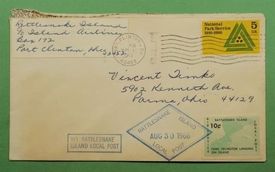 DR WHO 1966 RATTLESNAKE ISLAND LOCAL POST w15465 - Image 1 of 2