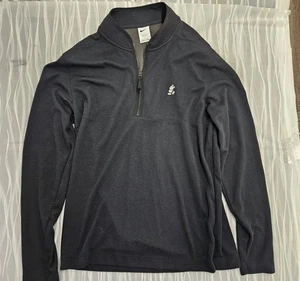 Nike X Disney Track Jacket Mens Large Black DriFit Full Zip Pockets Mickey Mouse - Picture 1 of 4