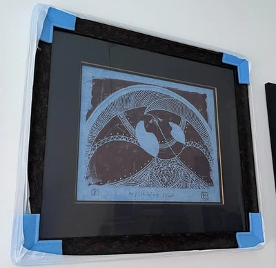 SERIGRAFÍA ARTISTA ORIGINAL 'MI ESTRELLA BRILLANTE' NÚMERO V por Govinder Nazran Foto 1 de 4