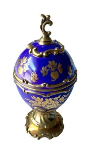 House Of Faberge Musical Egg~Violet~Tchaikovsky's Swan Lake~Excellent Condition - Picture 1 of 5