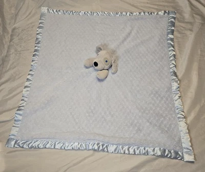 Manta de seguridad Everyday Kids azul de felpa cachorro perro Lovie para bebé niño de lujo suave  Foto 1 de 4