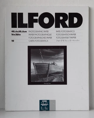 Papel fotográfico Ilford MGIV RC De Luxe Pearl 16x20 multigrado 10 hojas peso medio Foto 1 de 4