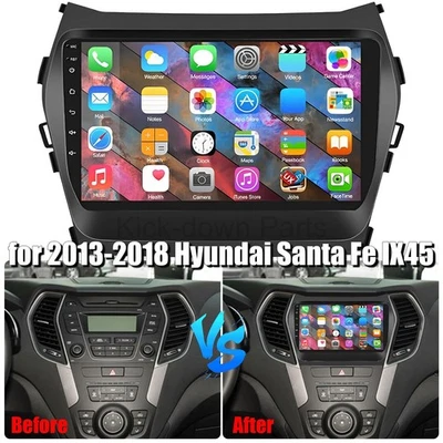 2G+32G GPS Navigation Radio for 2013-2018 Hyundai Santa Fe IX45 - Image 1 of 4