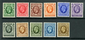 1934 GRAN BRETAÑA REY GEORGE QUINTO JUEGO DE FOTOGRABADO 11v BUENO U/M FREEPOST UK - Imagen 1 de 1