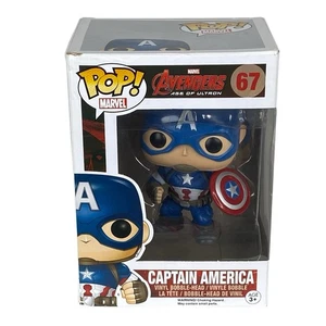 Funko Pop Marvel Avengers Age Of Ultron Captain America Bobble-Head #67 - Imagen 1 de 5